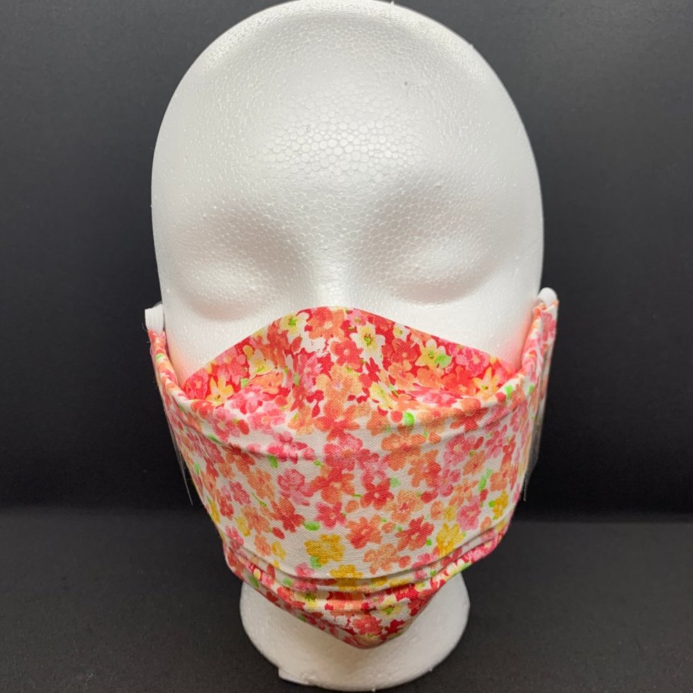 2/$20 Face Mask 3 Layer Nose Bridge Red Ombre